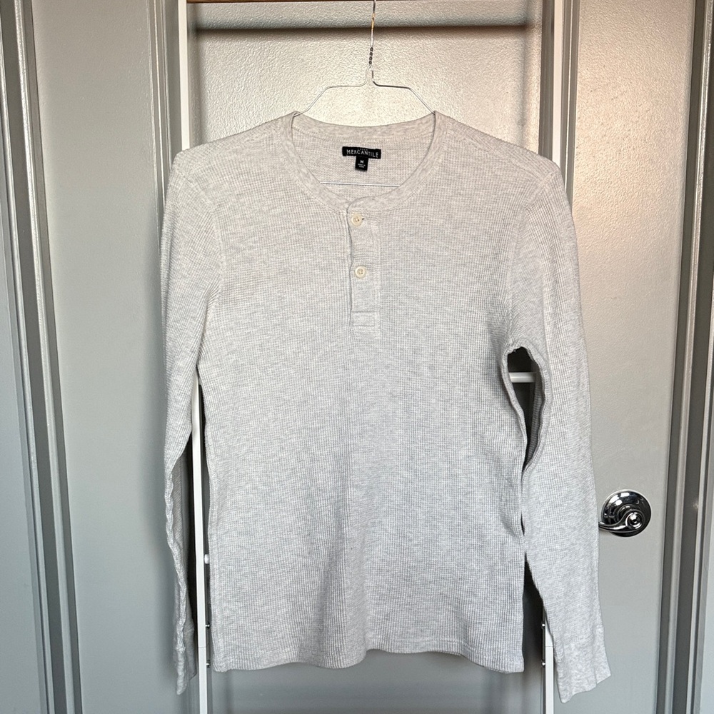 J. Crew Gray Long Sleeve Tee